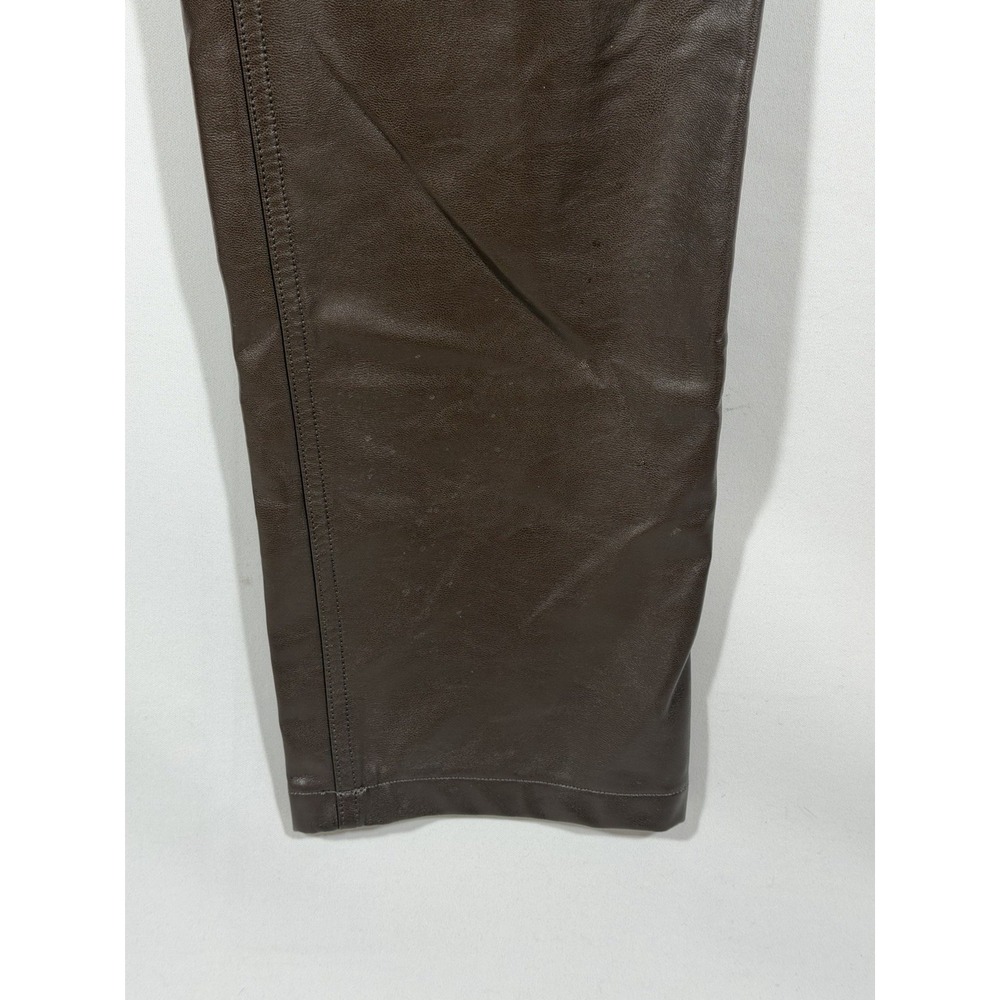 Abercrombie Faux Leather‎ Pants Womens 30 Curve Love High Rise 90s Chic - Picture 6 of 16